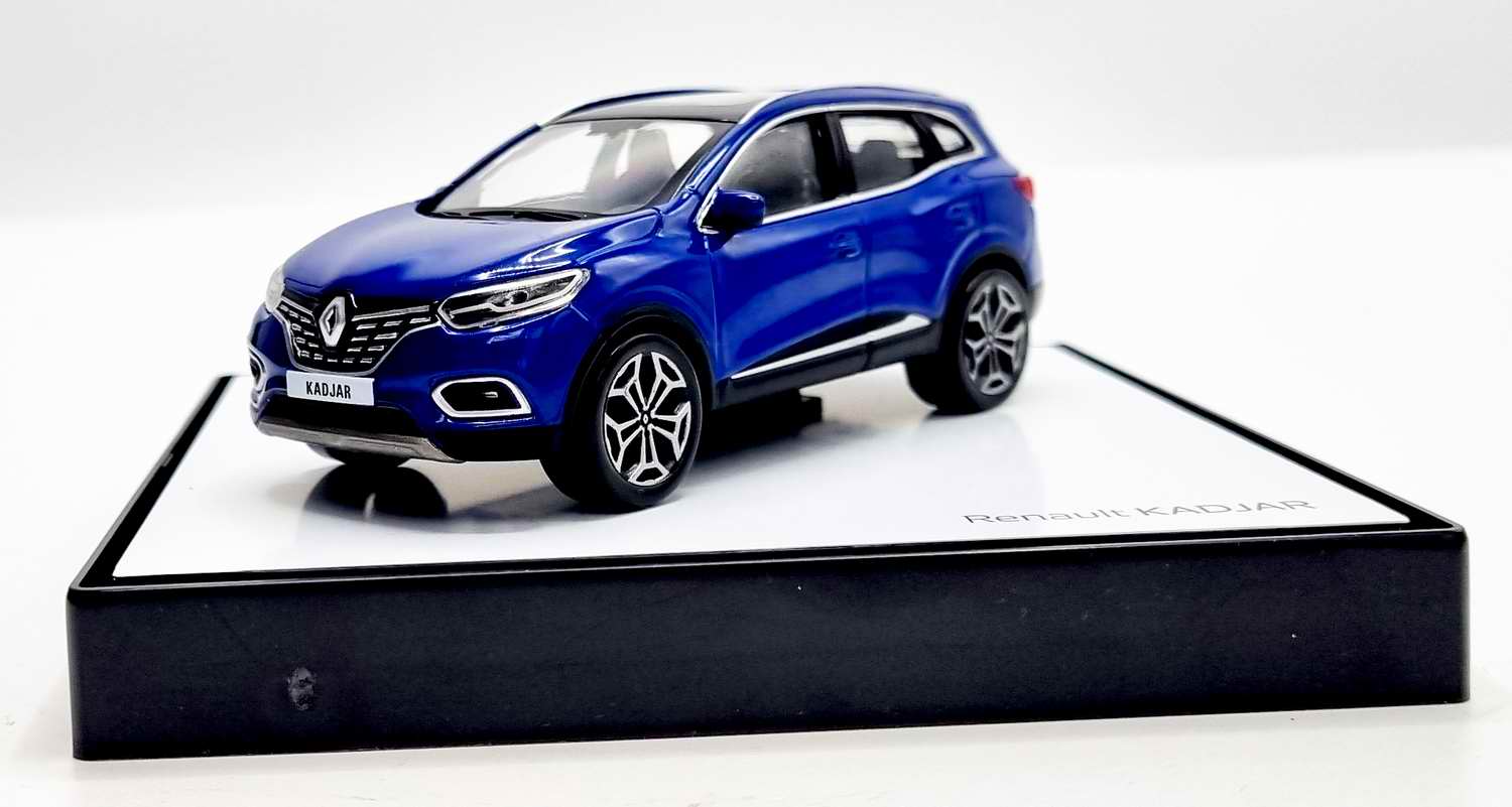 Voiture Miniature RENAULT Kadjar Phase 2 Bleu Iron NOREV 1/43