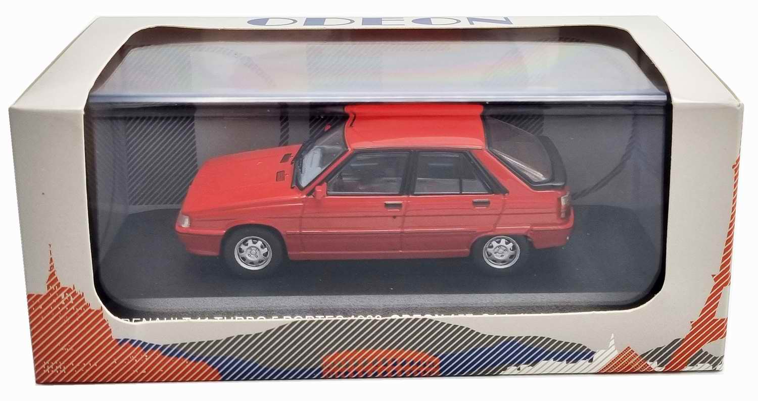 Voiture Miniature Renault11 R11turbo 1986 bleu lumière 1/43