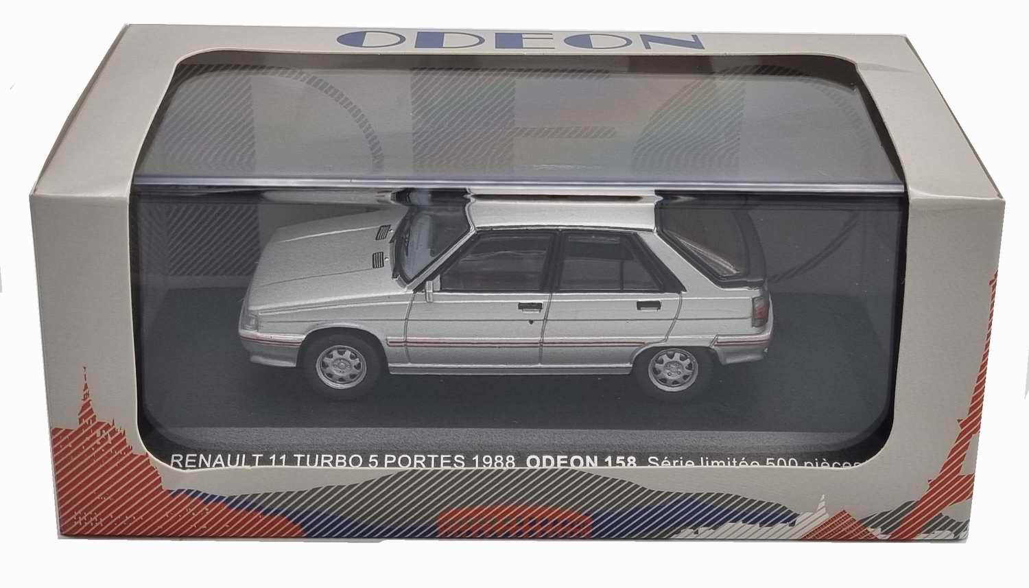 Voiture Miniature Renault11 R11turbo 1986 Gris 1/43