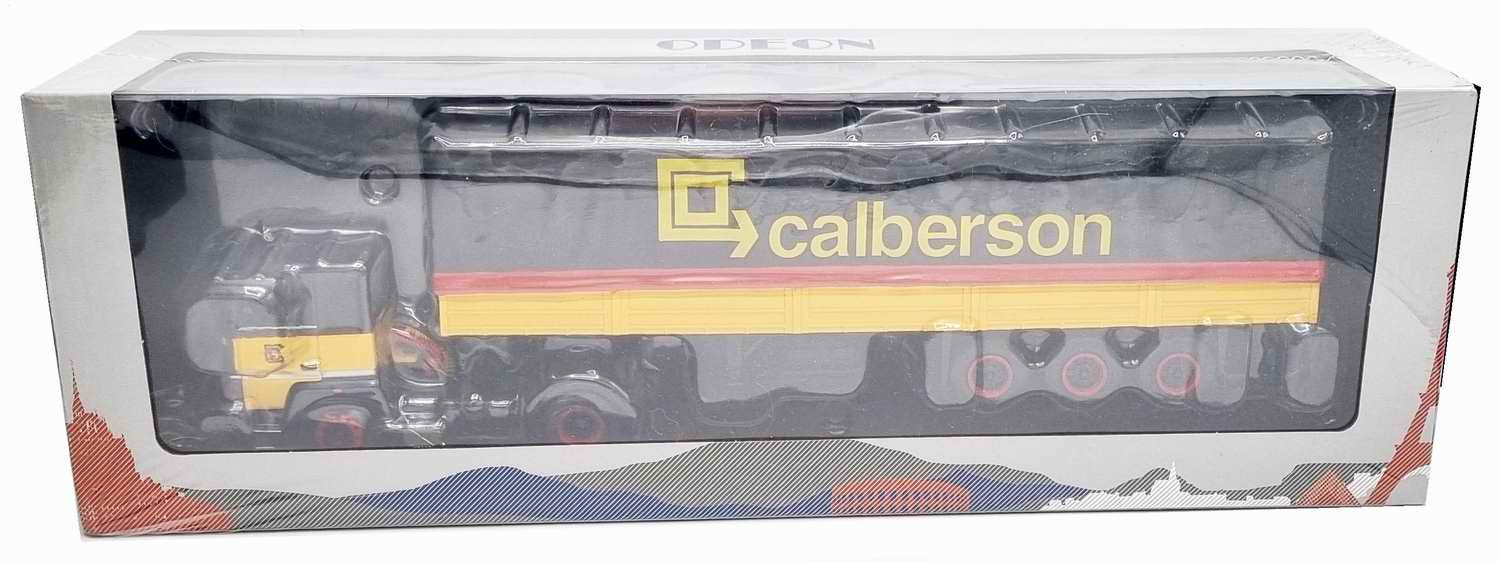 Miniature Camion RENAULT R310 Semi-Remorque Savoyarde 3 Essieux CALBERSON 1/43