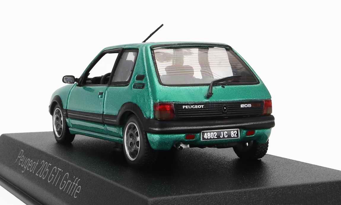 Voiture Peugeot 205GTi Griffe miniature en métal 1/43