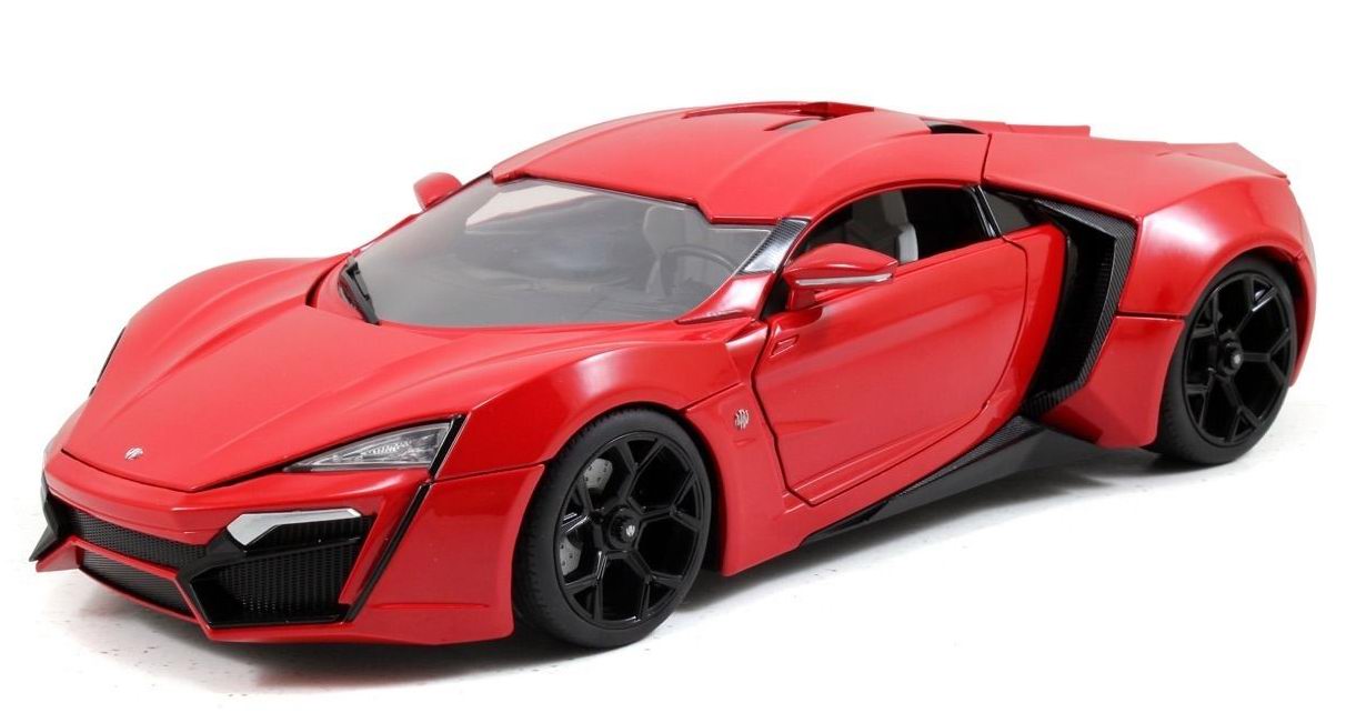miniature LIKAN Hypersport Fast And Furious 7 1/18 Phare Feux LED