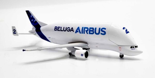 Modèle Réduit Airbus A300-600ST Beluga #2 échelle 1/400 - Avion Cargo Collector En Métal, Avec Support