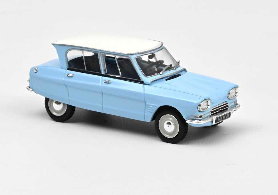 Voiture de collection Miniature CITROEN Ami 6 Bleu Monte Carlo 1966 1/43 NOREV