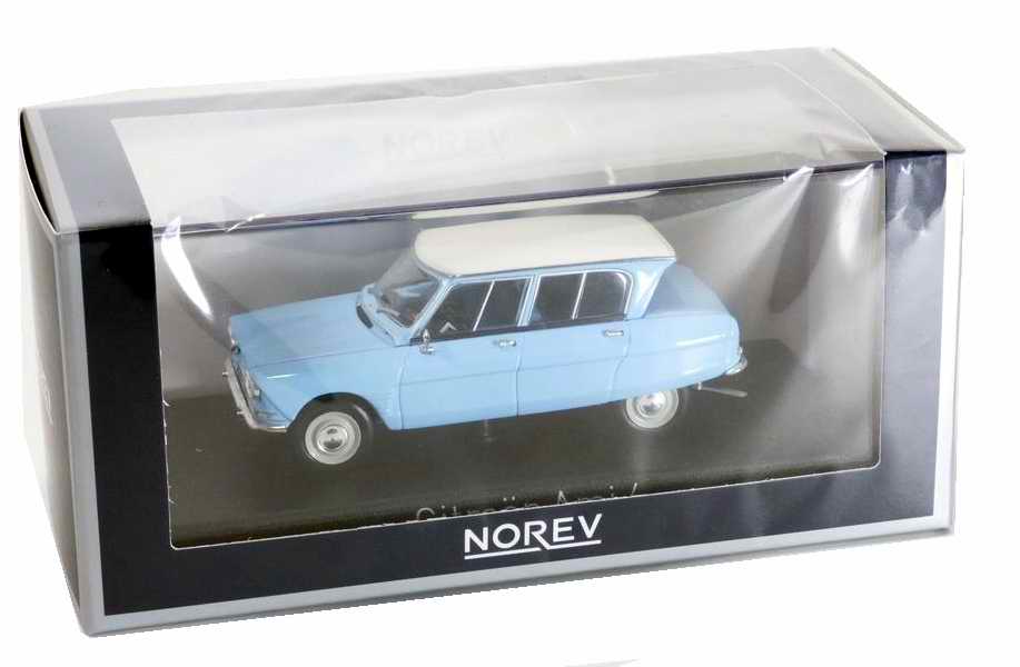Voiture de collection Miniature CITROENAmi6 bleu 1/43 NOREV