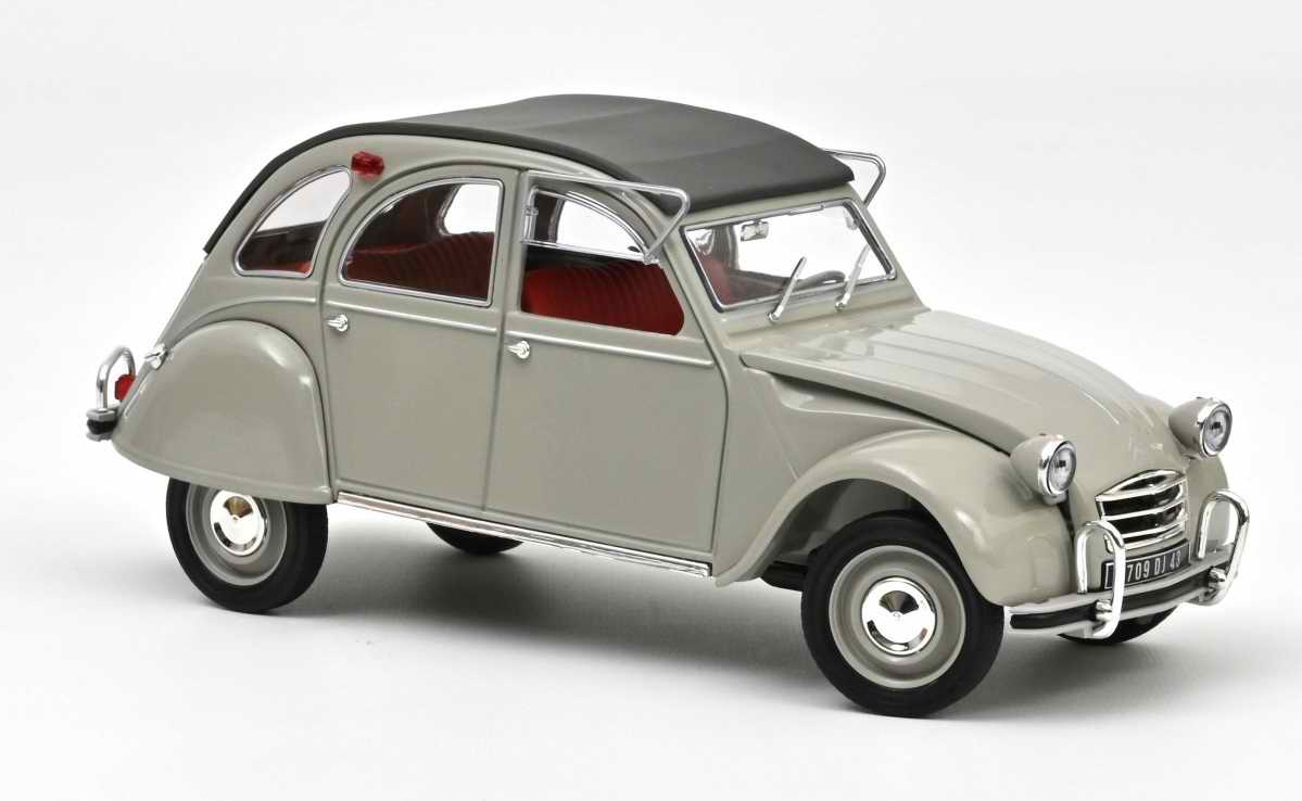 voiture miniature CITROEN 2CV AZAM Gris 1966 1/18 NOREV