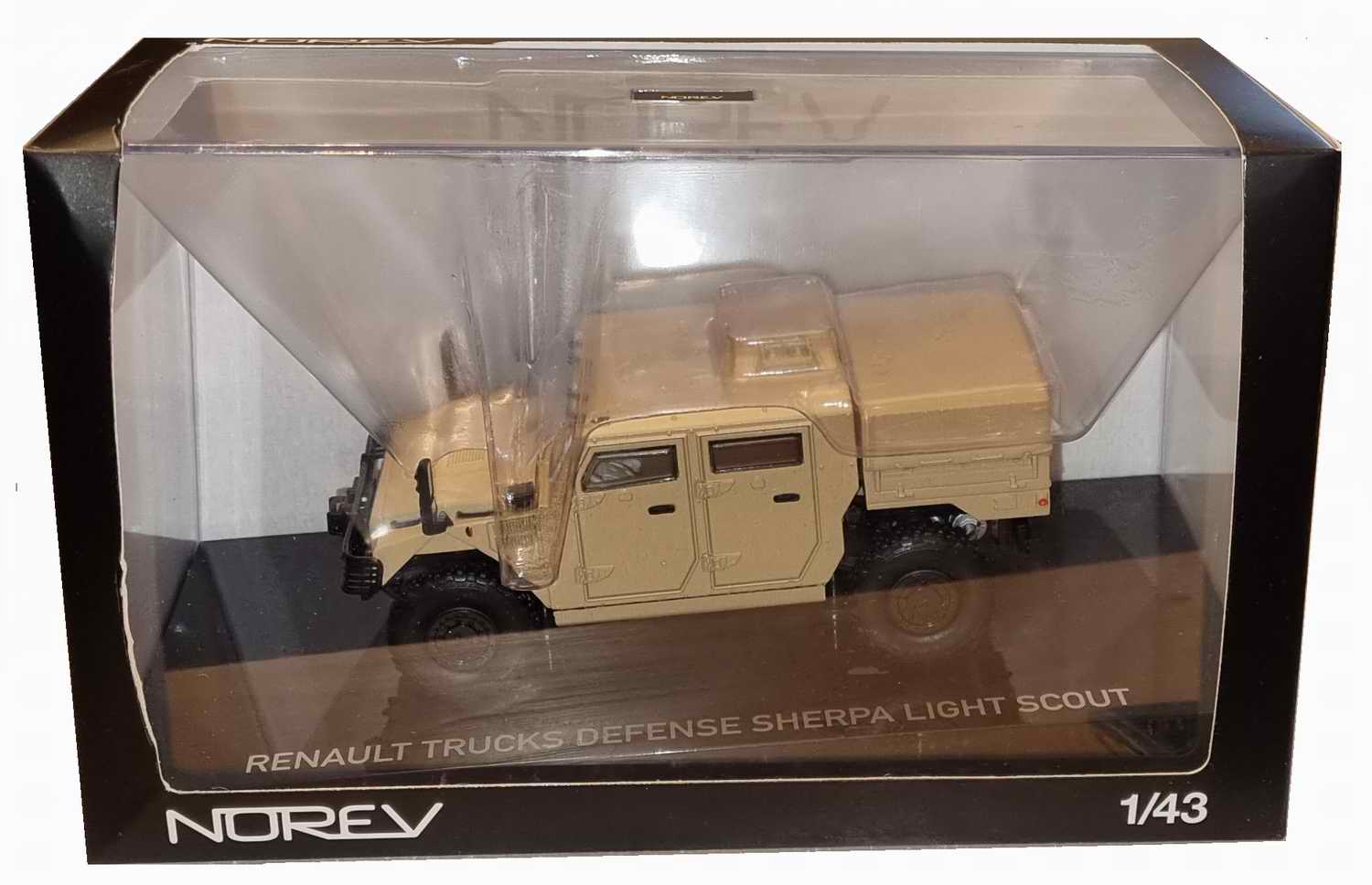 Miniature militaire Voiture RENAULTSHERPA LIGHT SCOUT armée de terre Truck defense 1/43 Norev