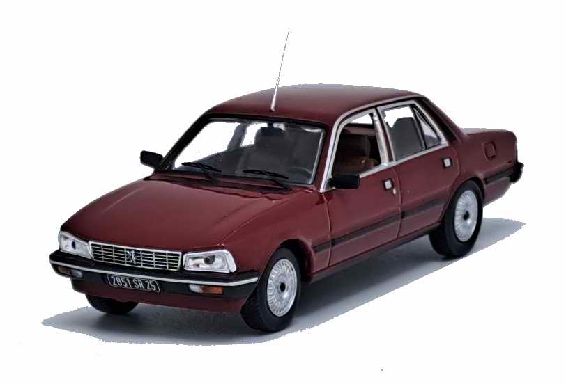 Voiture Miniature Peugeot 505 SRD Turbo Bordeaux 1/43