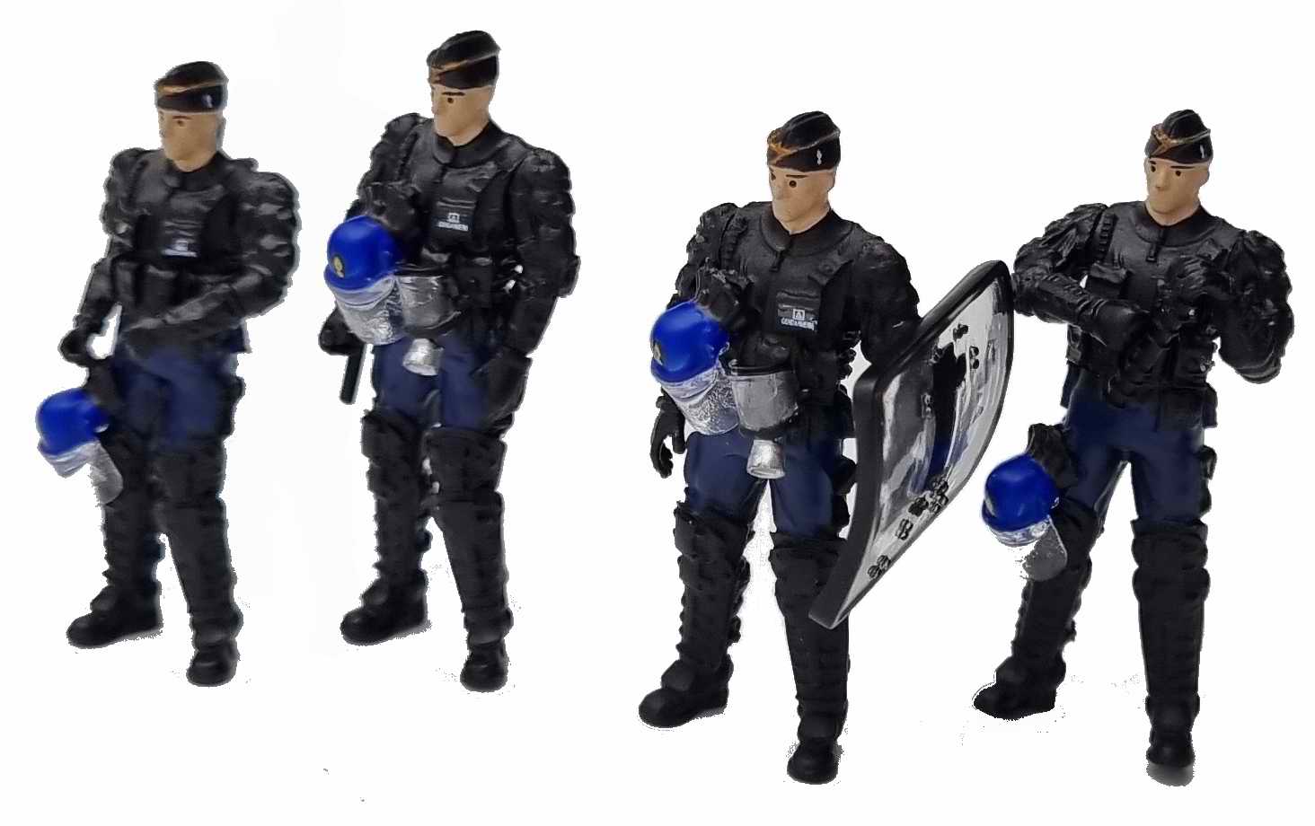 Miniature VXB170 VBRG LAME GENDARMERIE Manifestation figurines CRS GM gendarmes mobiles 1/43 Perfex