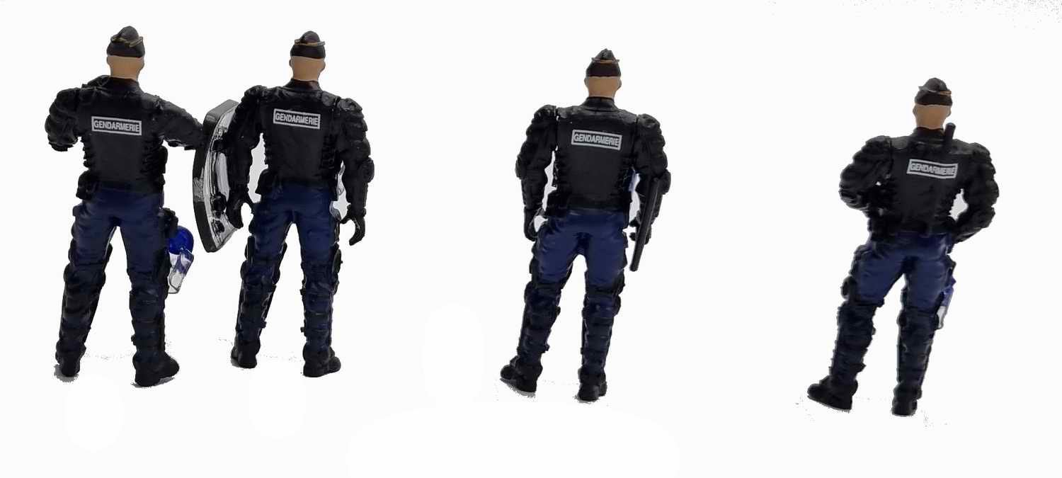 Miniature VXB170 VBRG LAME GENDARMERIE Manifestation figurines forces de l'ordre CRS GM gendarmes mobiles 1/43 Perfex