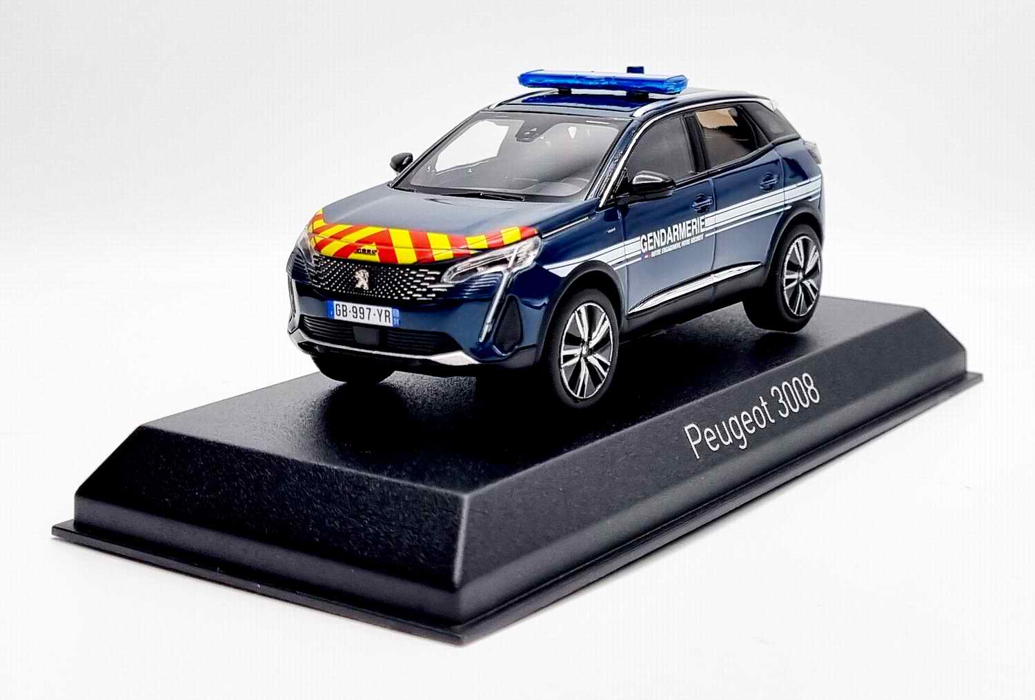 Miniature voiture PEUGEOT 3008Gendarmerie 2023 1/43 Norev