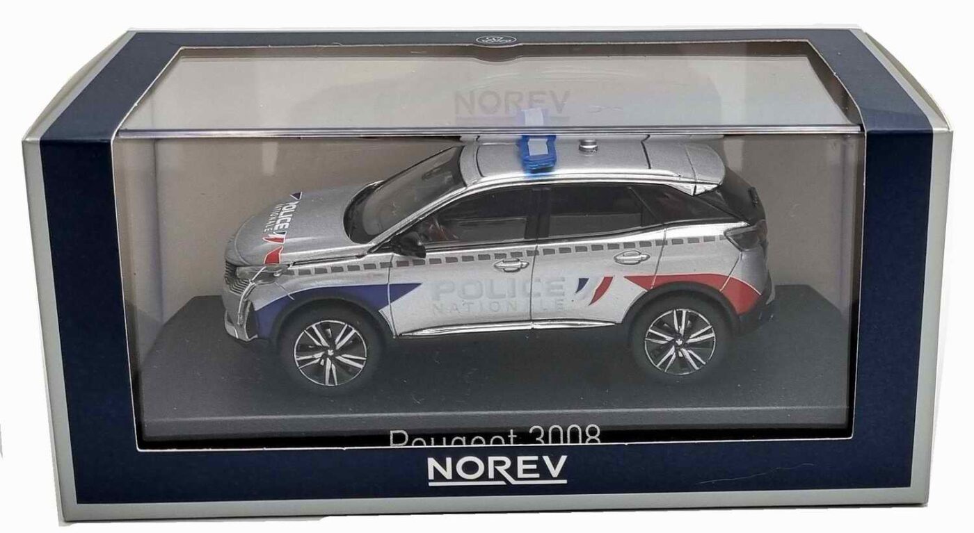 Peugeot 3008 Police Municipale 2023 – NOREV 1/43 (neuf, Réf 473949)
