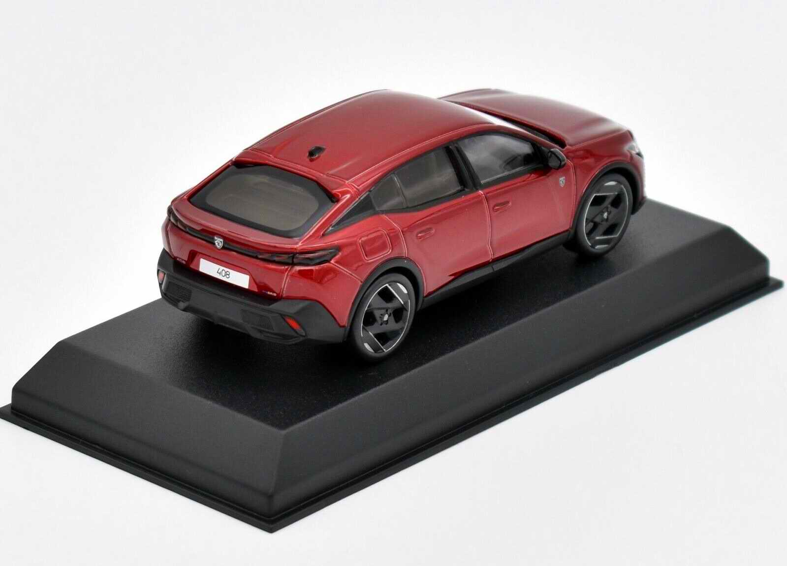 Voiture miniature PEUGEOT408GT Hybrid 2023 Rouge Elixire Norev 1/43