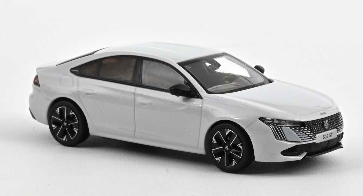 Voiture miniature PEUGEOT 508 GT Hybrid 2023 Blanc Okénite Norev 1/43