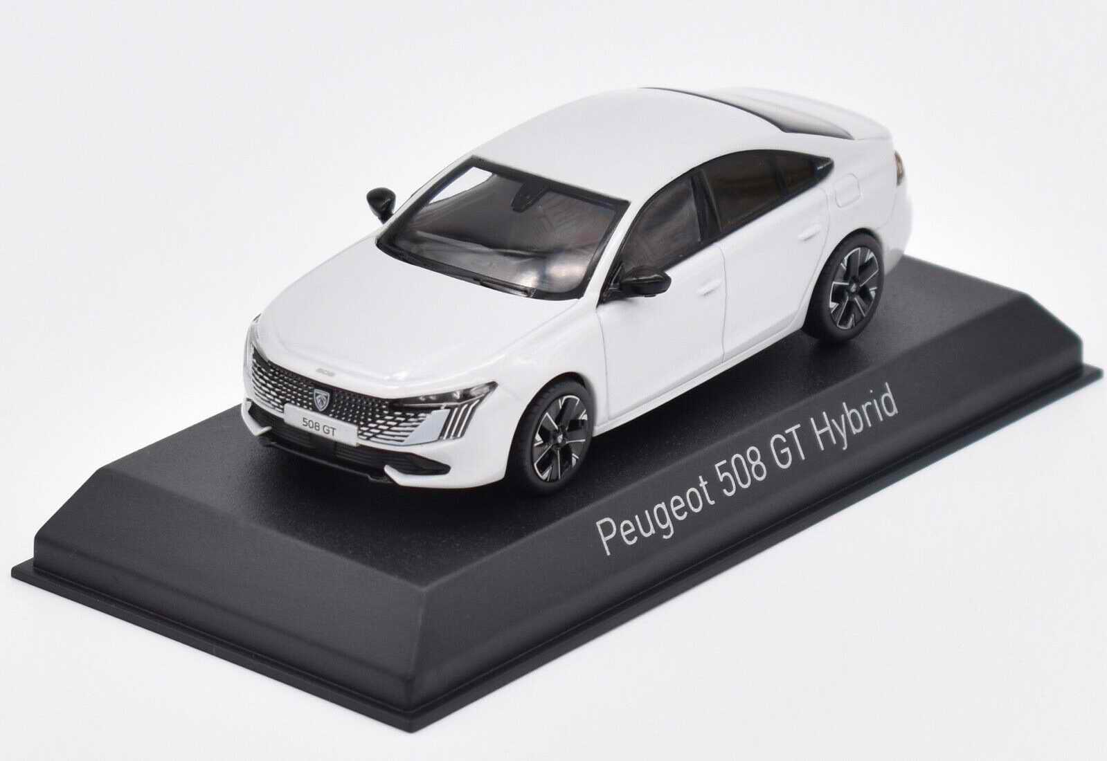 Voiture miniature PEUGEOT508 GT Hybrid 2023 Blanc Okénite Norev 1/43