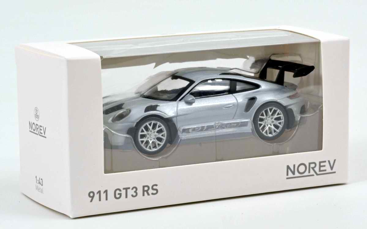 Voiture PORSCHE 911GT3 RS Coupe 2022 Gris Glacé Métallisé NOREV 1/43