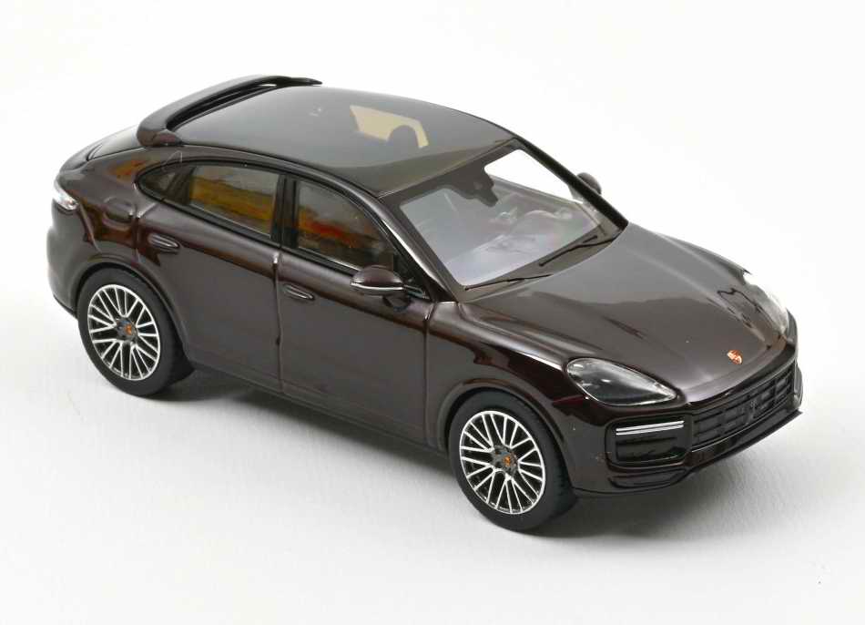 Voiture miniature Porsche Cayenne Turbo Coupé 2019 Brun Métallisé NOREV 1/43