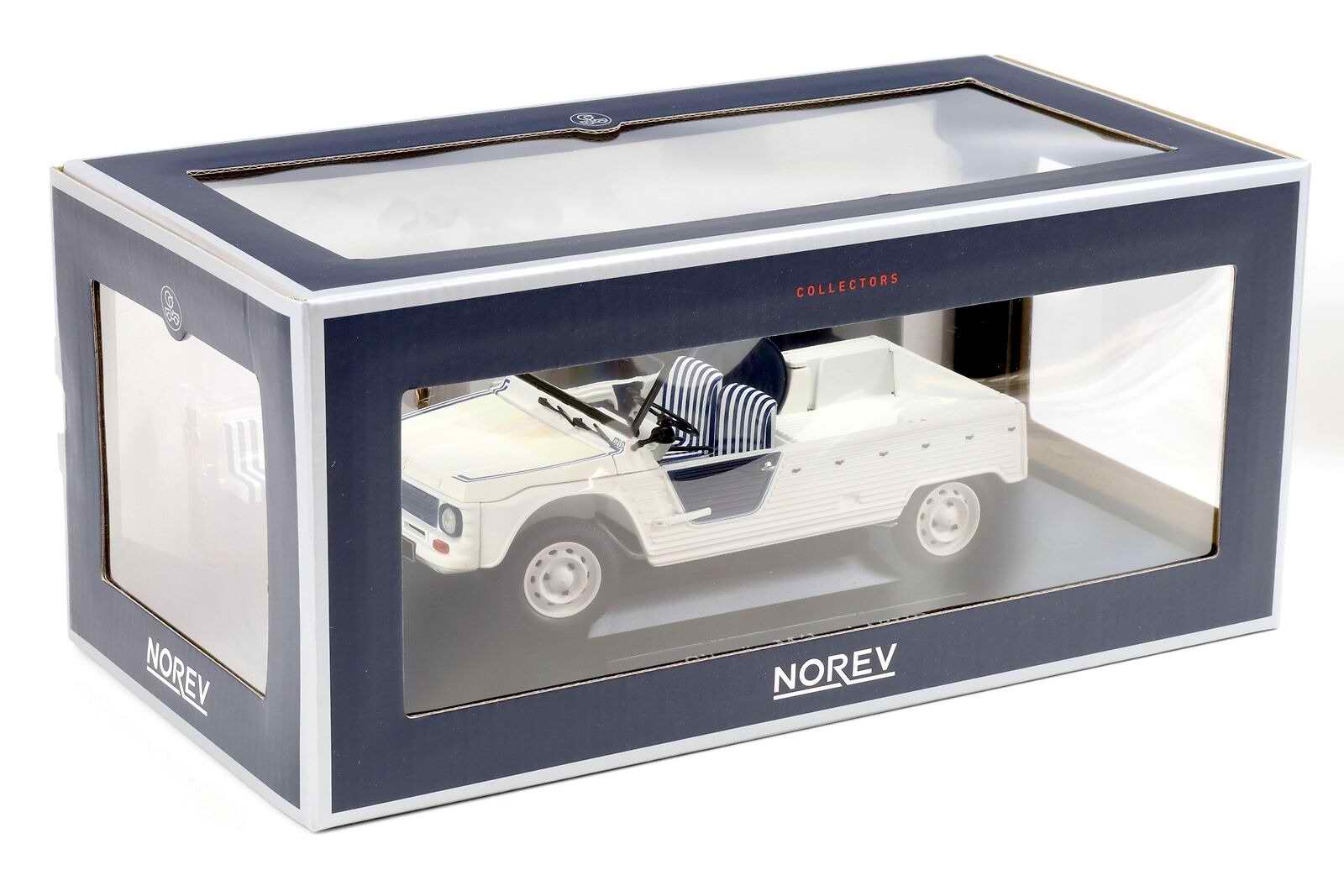 Voiture Miniature CITROEN Méhari Azur Blanc Bleu 1983 mérari 1/18 NOREV