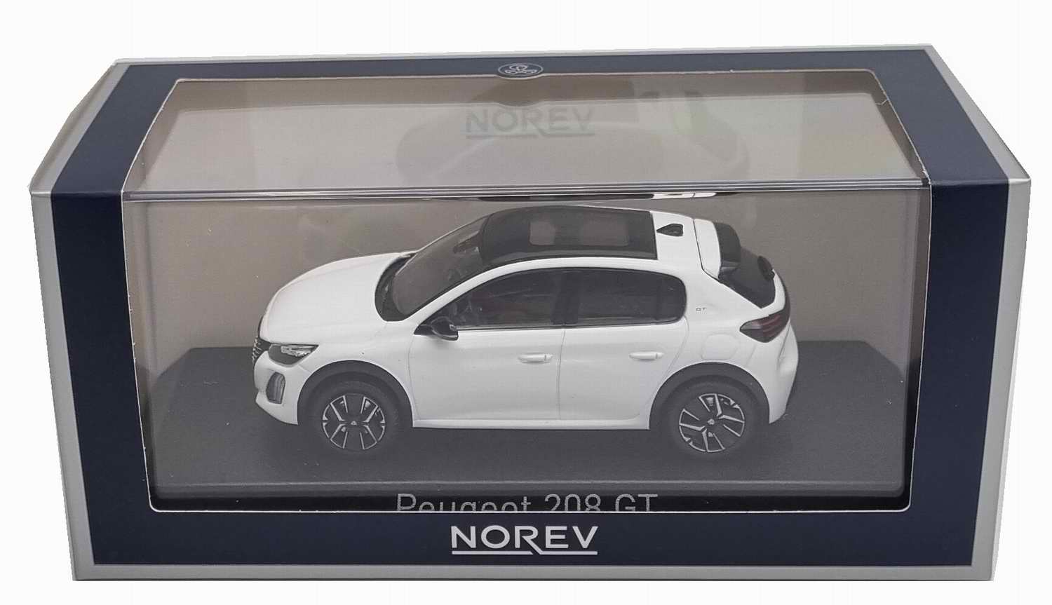 PEUGEOT 208GT 2024 Blanc Banquise Voiture de Collection NOREV 1/43