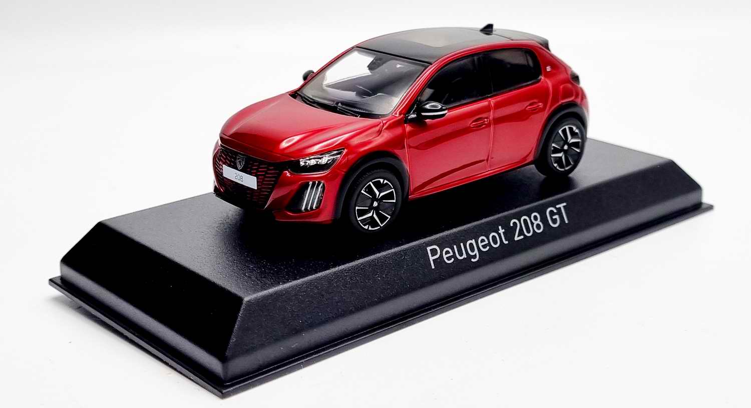 PEUGEOT 208 GT 2024 Rouge Elixir Voiture de Collection NOREV 1/43