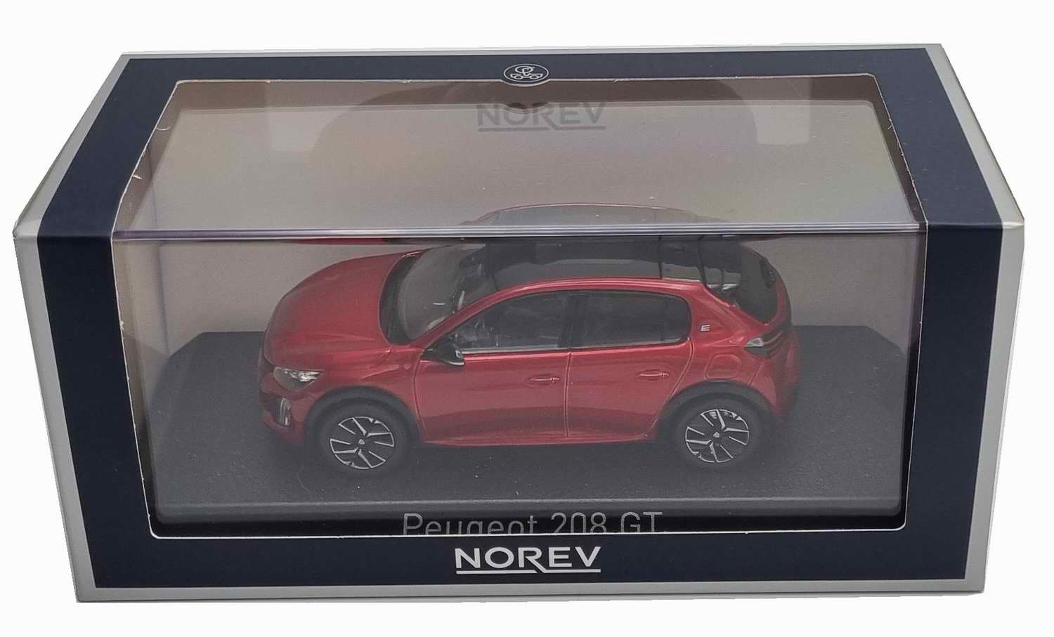 PEUGEOT 208 GT 2024 Rouge Elixir Voiture de Collection NOREV 1/43