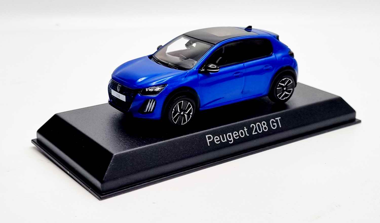 PEUGEOT 208 GT 2024 Bleu Vertigo Voiture de Collection NOREV 1/43