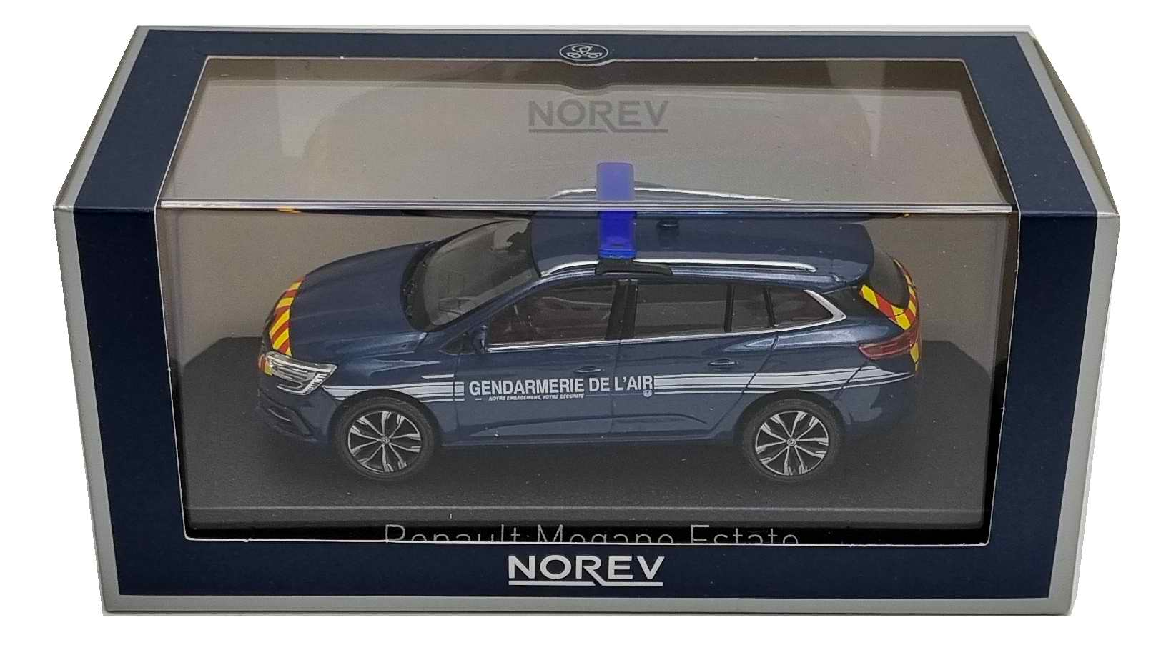 Miniature voiture RENAULT MeganeCRS Estate 2022 GENDARMERIE DE L'AIR 1/43 Norev