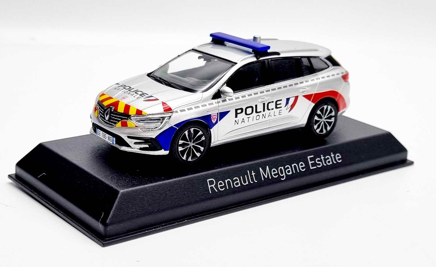 Miniature voiture RENAULT MeganeEstate 2022 Police Nationale CRS 1/43 Norev