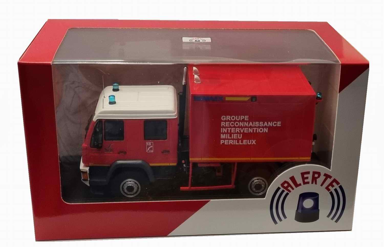 Camion de Sapeurs Pompiers MAN TLE220C VGRIMP BEMAEX SDIS 77 1/43 Alerte