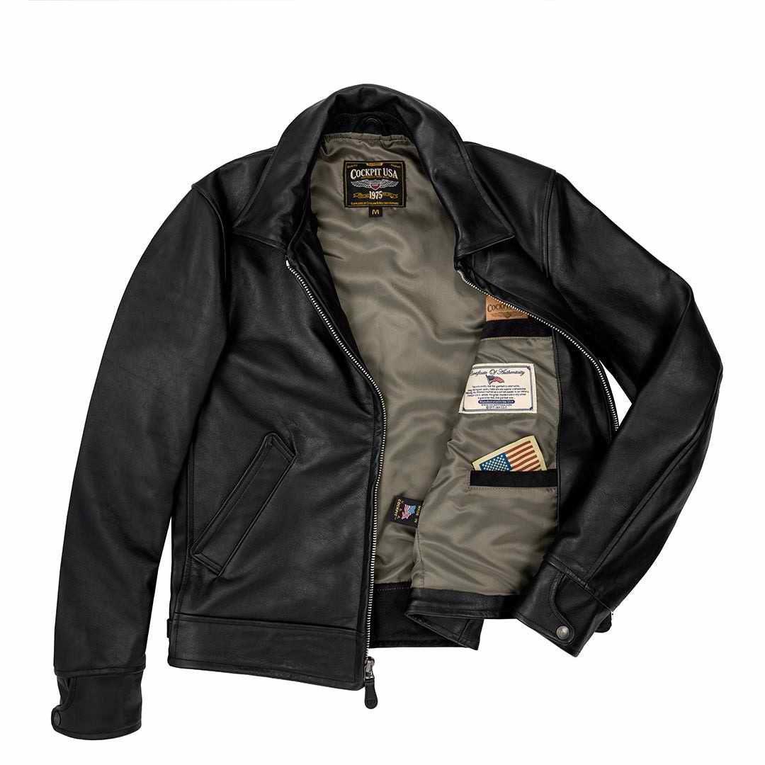 Veste cuir Bikers Américain Midnight Rider COCKPIT USA - AVIREX