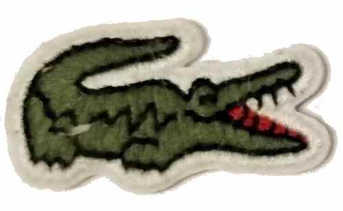 Ecusson crocodile lacoste a coudre hotsell