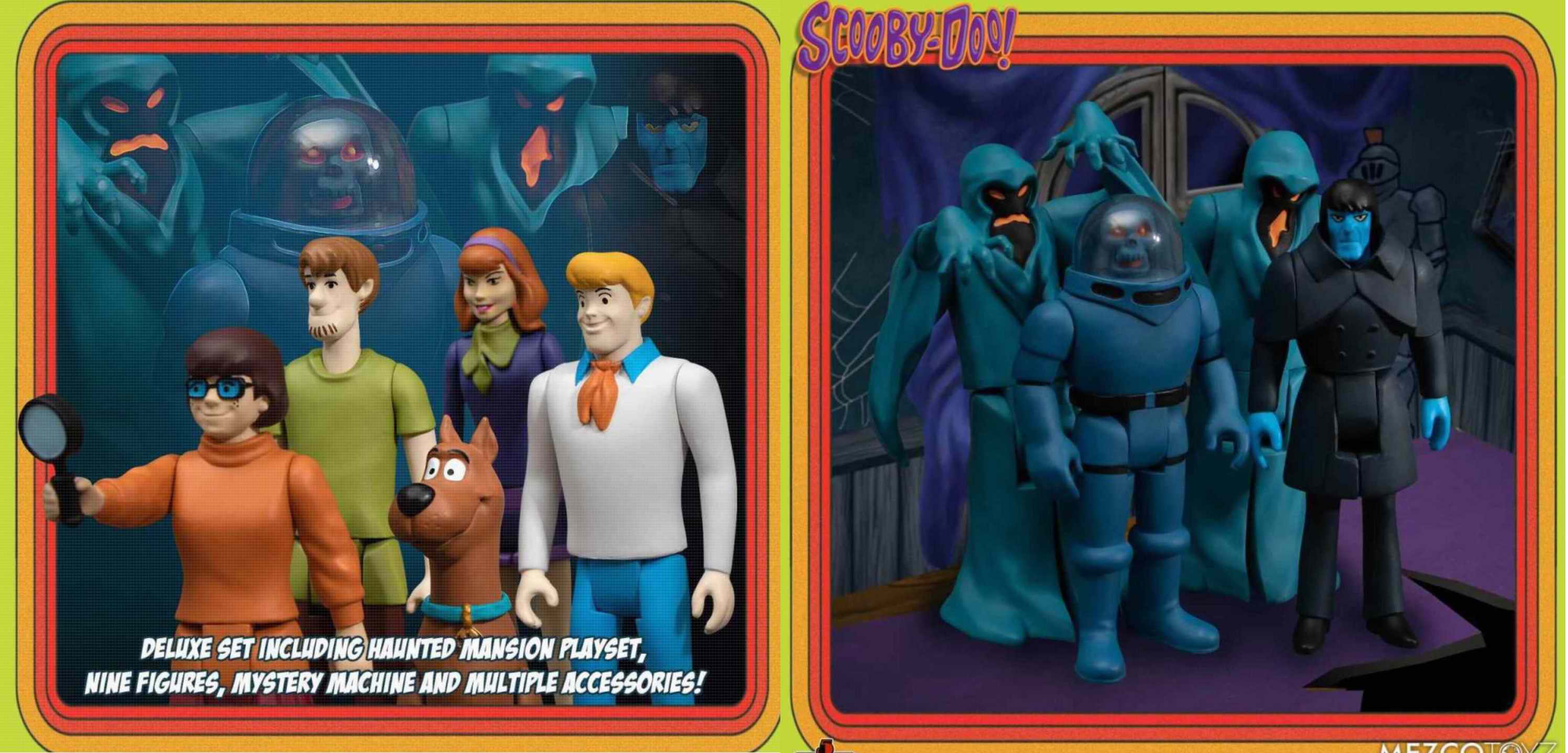 diorama voiture de sami et scoobidoo The Mystery Machine Fred Daphné, Velma, sammy, ScoobyDoo fantomes