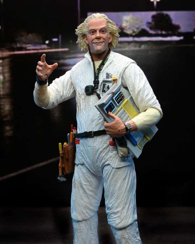 Figurine Doc Emmett Brown en action, Retour Vers le Futur 1