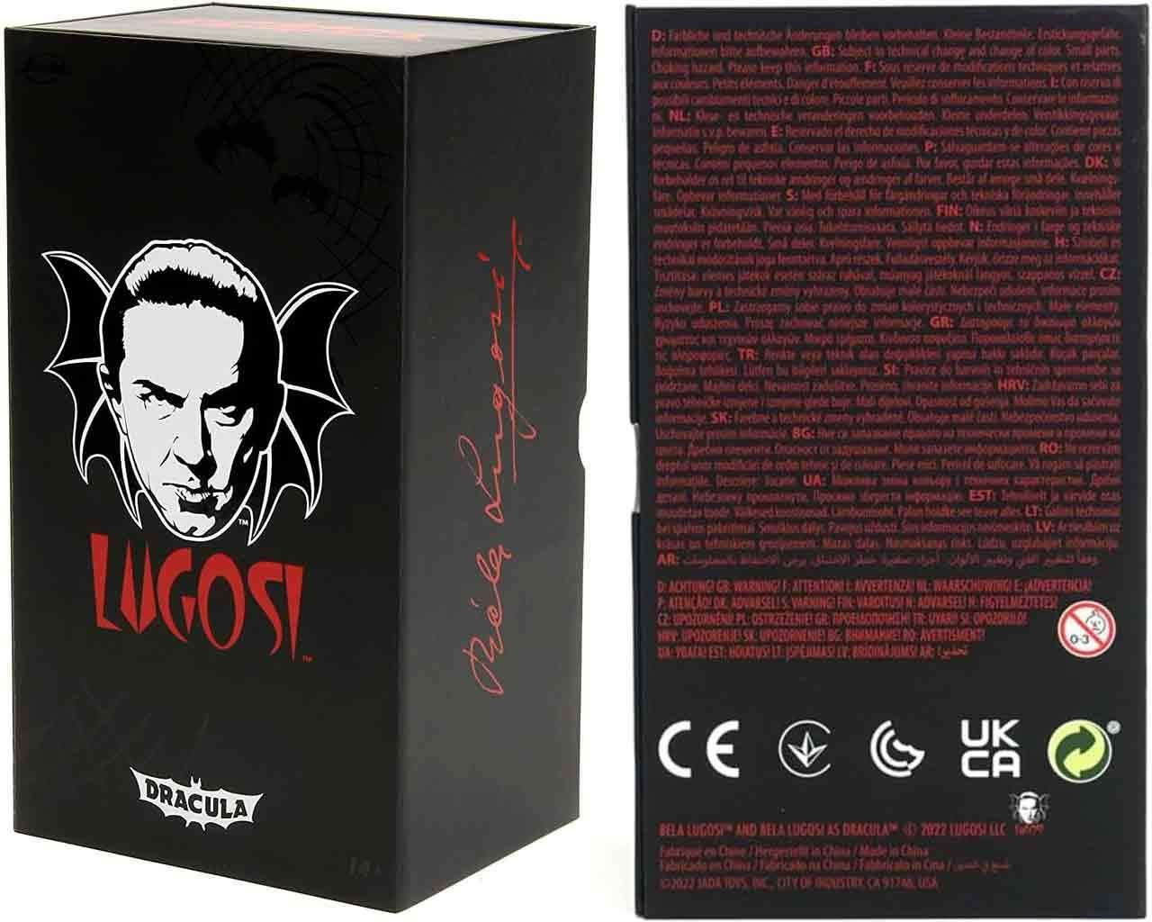 Figurine Dracula Bela Lugosi avec têtes et mains interchangeables