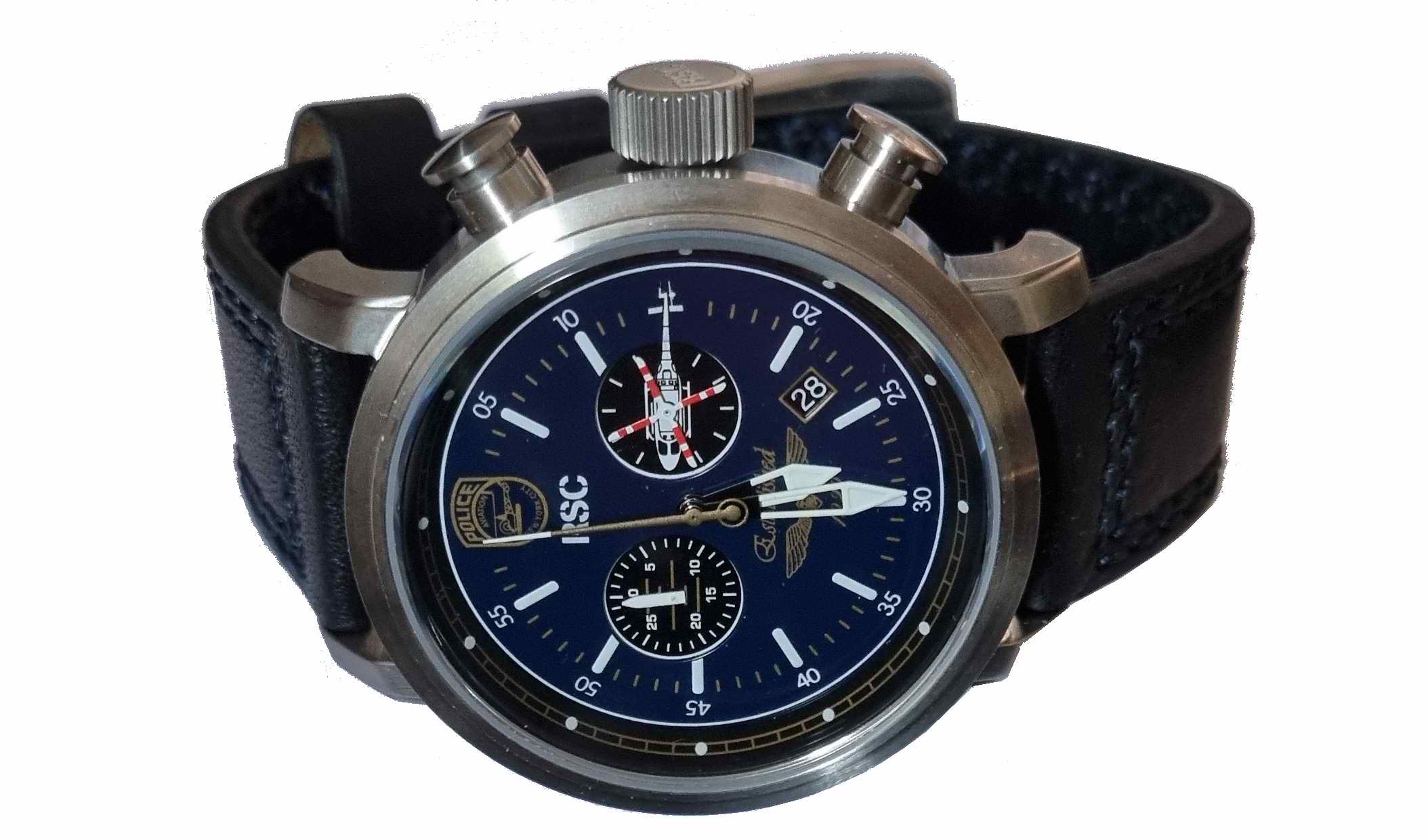 Montre Aviateur New York Police Departement NYPD Chronomètre Ordinateur de Vol RSC PILOTS WATCHES