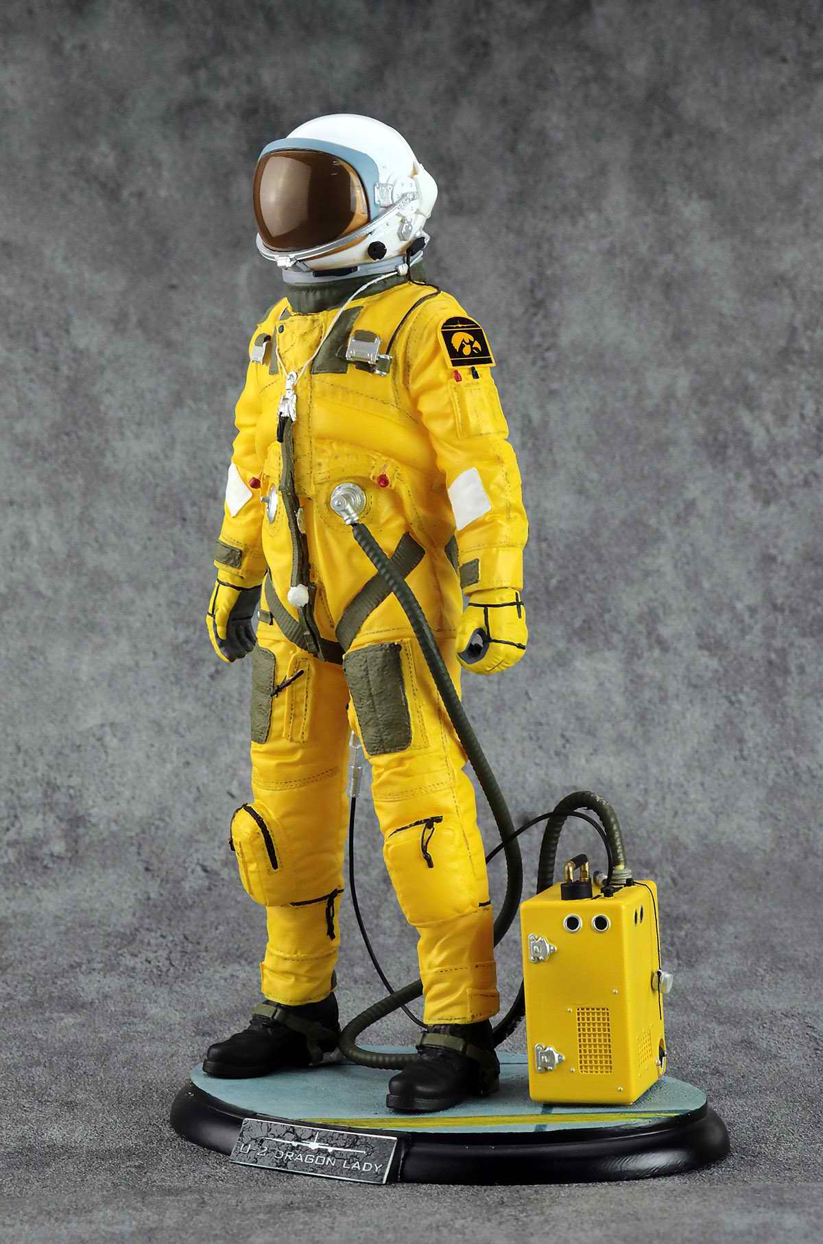 Détail figurine pilote avion U2 Dragon Lady combinaison et casque
