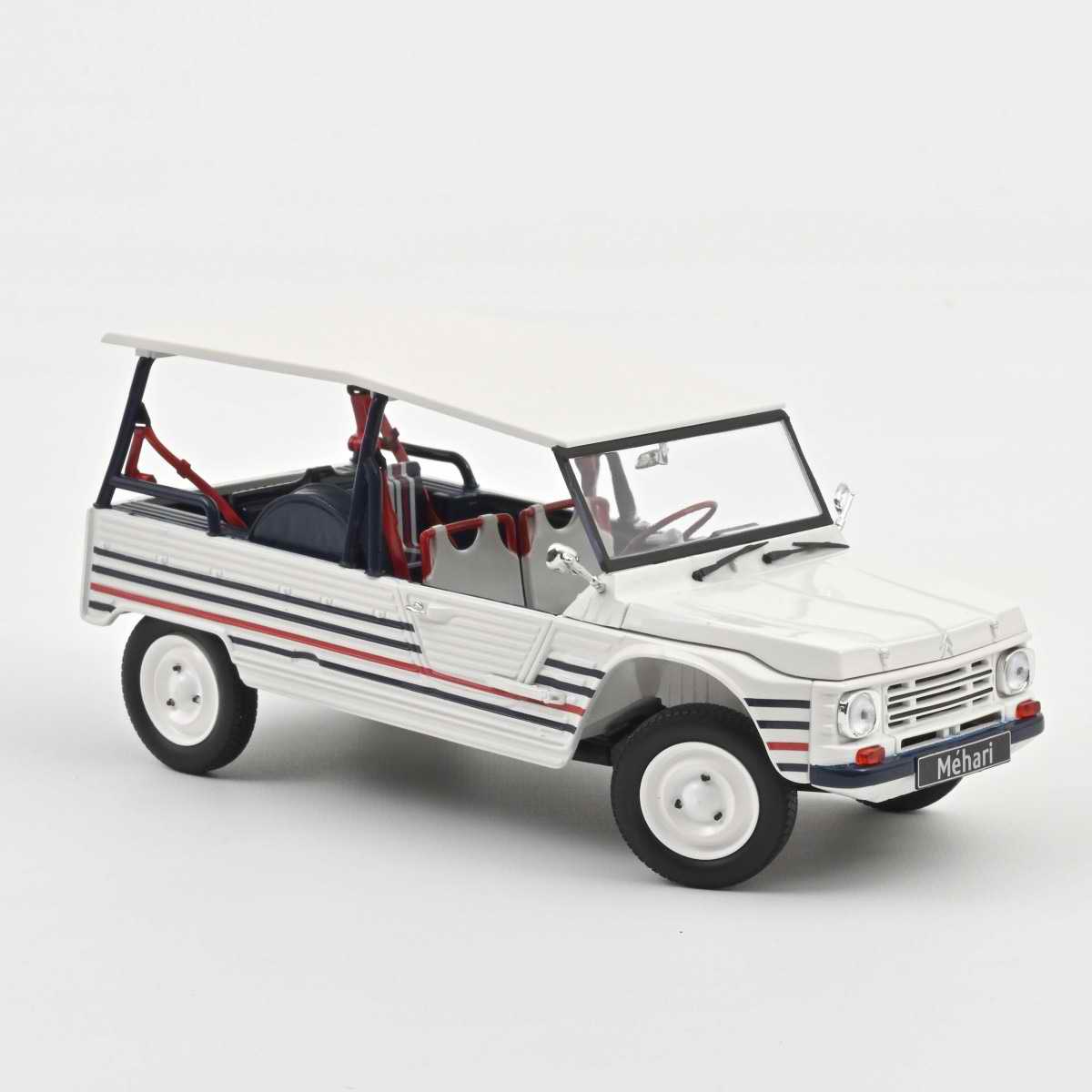 Voiture Miniature CITROEN Méhari 2016 Bleu Blanc Rouge 1/18 NOREV