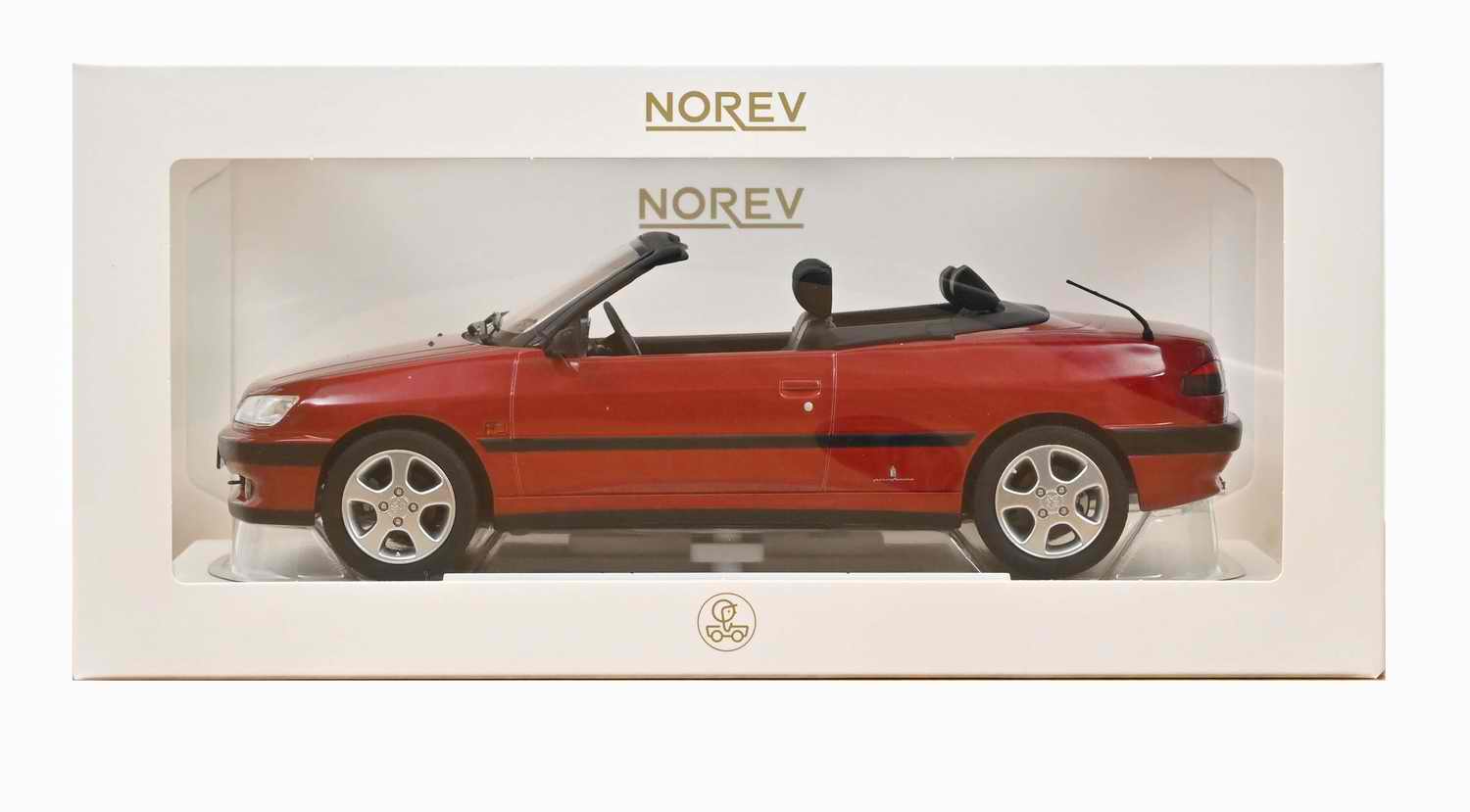 Voiture miniature PEUGEOT 306 cabriolet Rouge Lucifer Norev 1/18