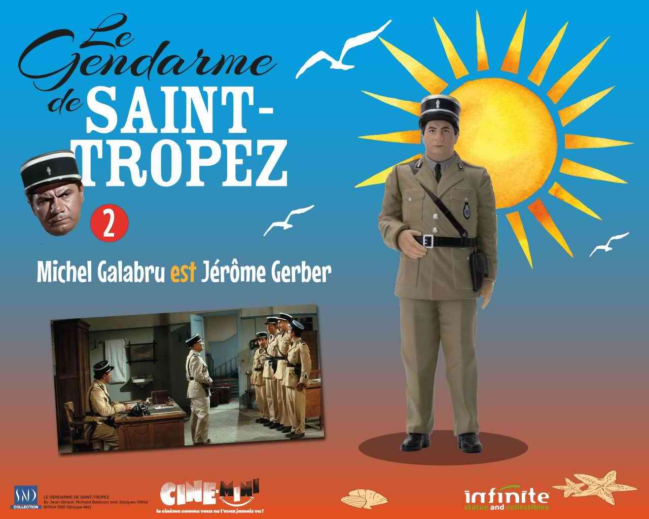 Figurine Le Gendarme De Saint-Tropez Michel Galabru Adjudant-Chef Jérôme Gerber
