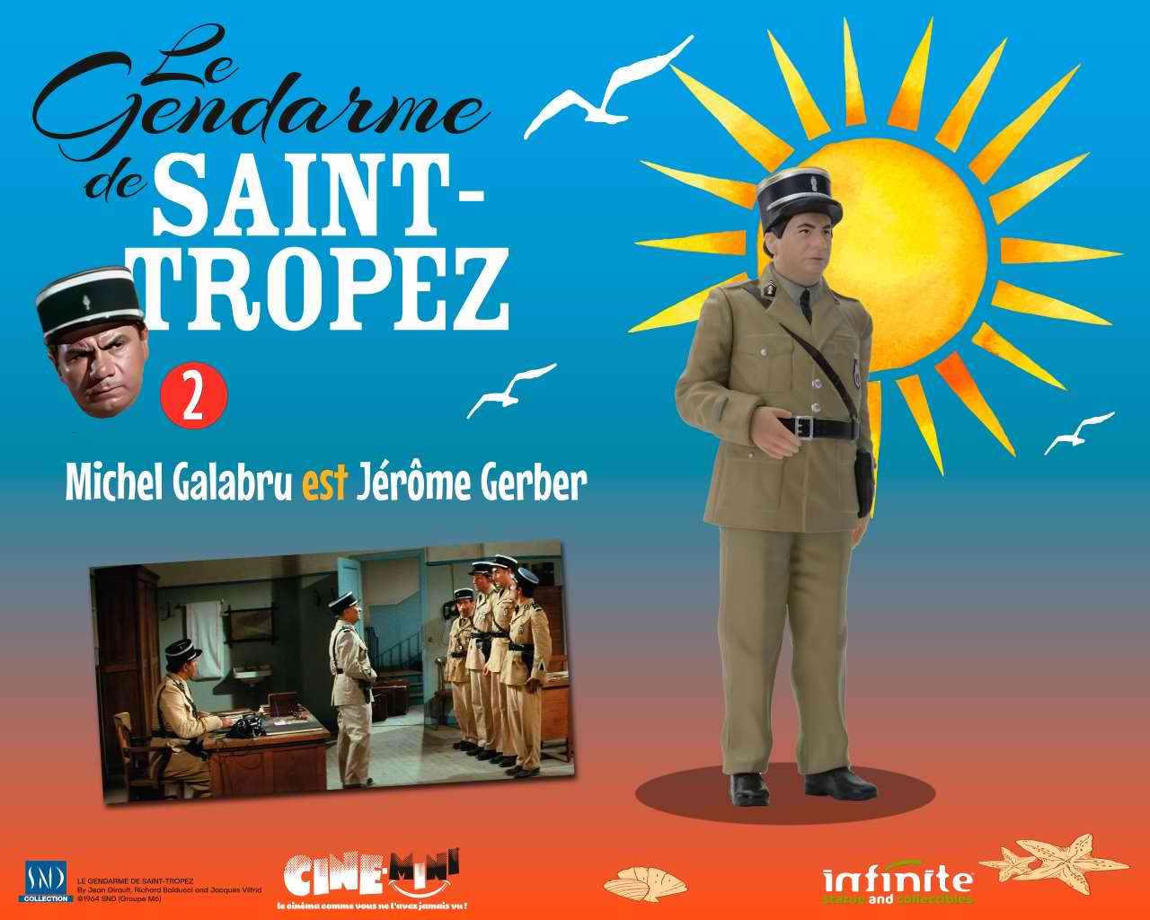 Figurine Le Gendarme De Saint-Tropez Michel Galabru Adjudant Jérôme Gerber 