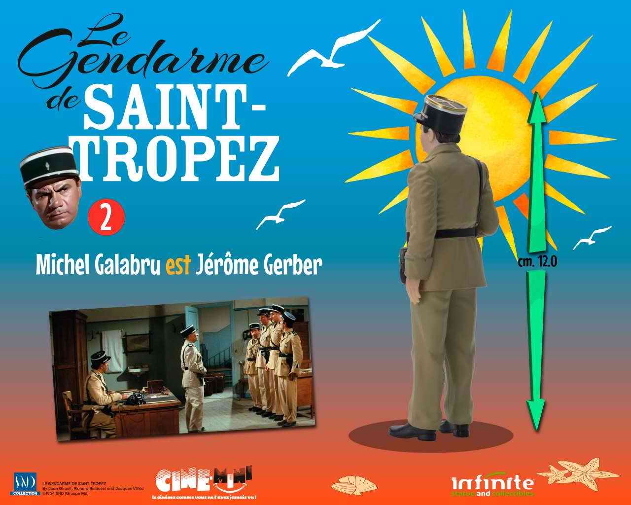 Figurine Le Gendarme De Saint-Tropez Michel Galabru Adjudant-Chef Jérôme Gerbere 