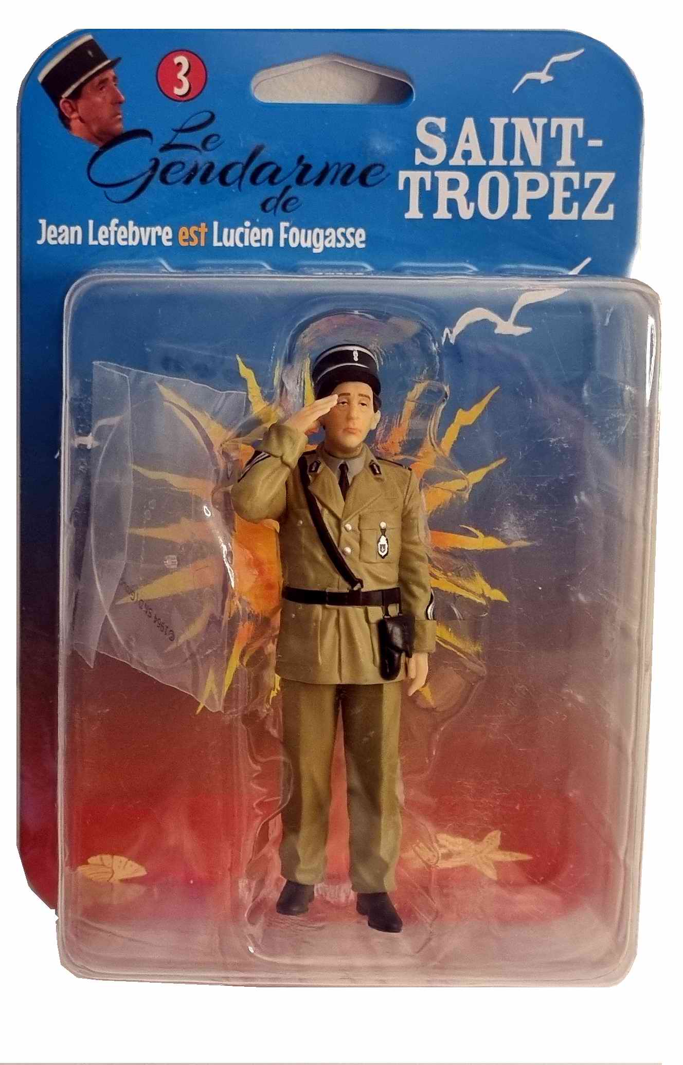Figurine Le Gendarme De Saint-Tropez Jean Lefebvre Gendarme Lucien Fougasse