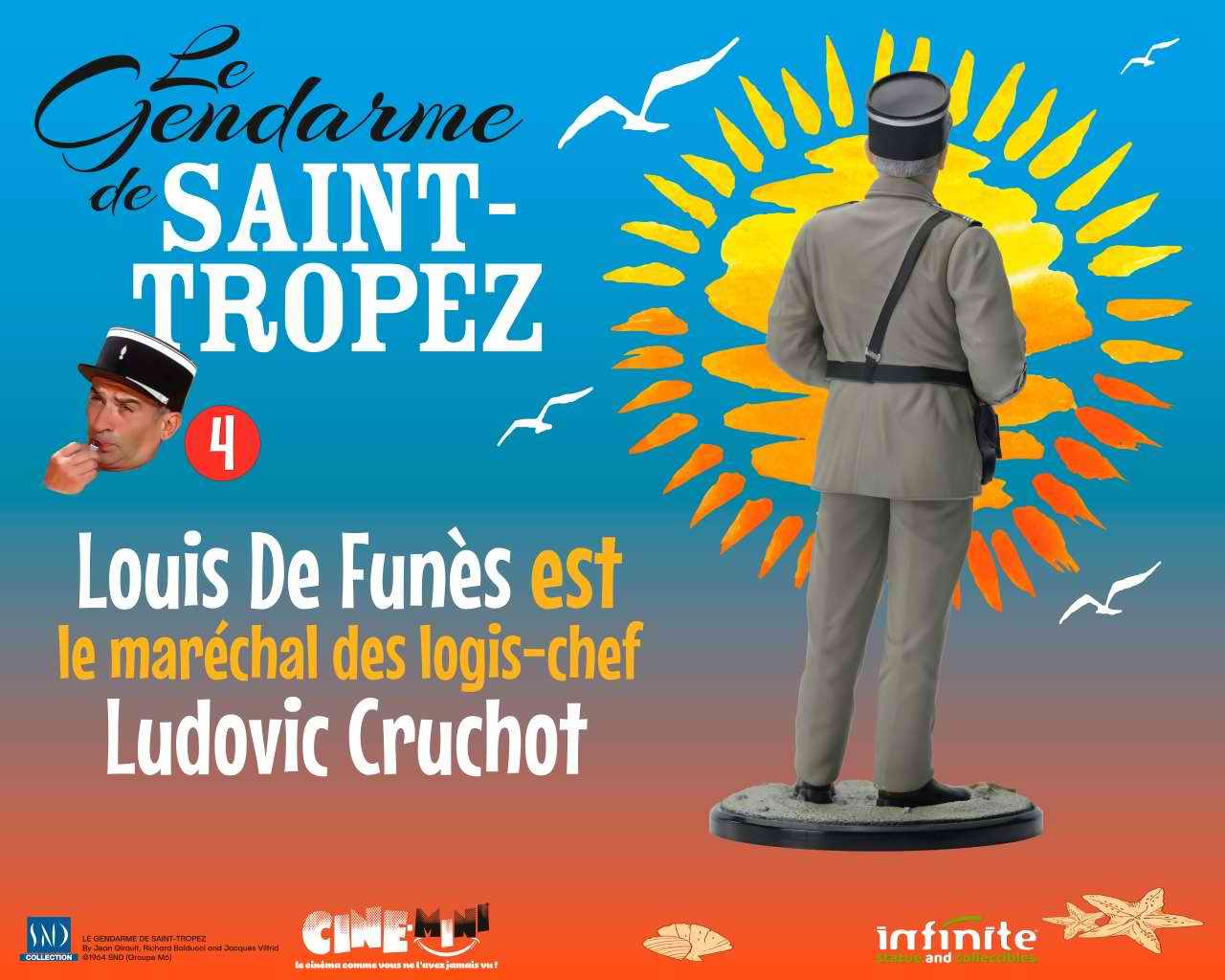 Figurine Le Gendarme De Saint-Tropez Louis de Funès Marechal Des logis-Chef Ludovic Cruchot 