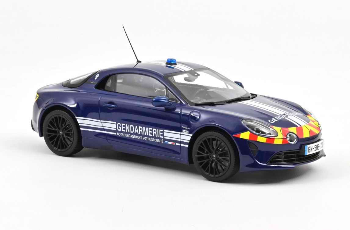 Voiture Miniature ALPINE A110 S GENDARMERIE 2023 Norev 1/18
