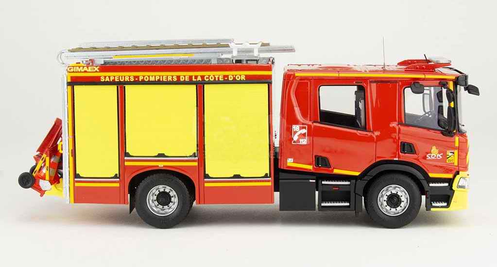 Camion pompiers SCANIA P280 FPTSR SDIS 21 COTE D'OR 1/43