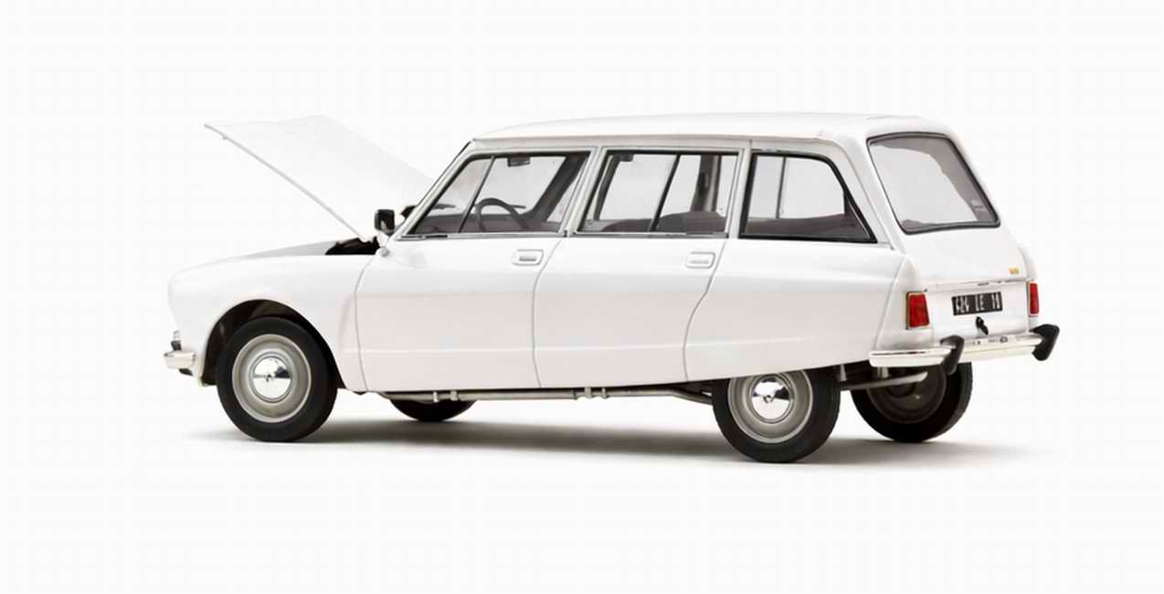 Voiture Miniature CITROEN Ami8 break blanc 1/18 NOREV