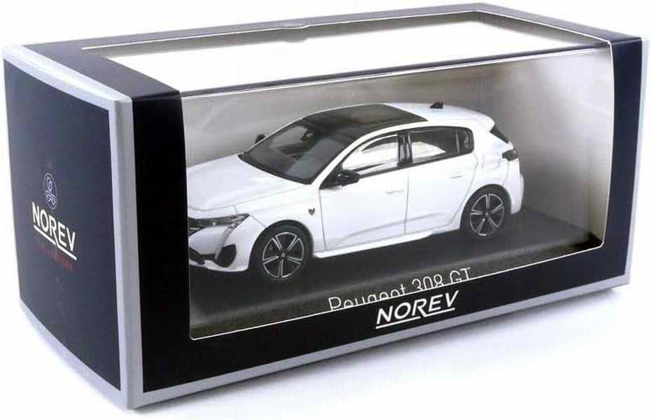 Voiture Miniature PEUGEOT 308GT 2021 Blanc Perlé Norev 1/43