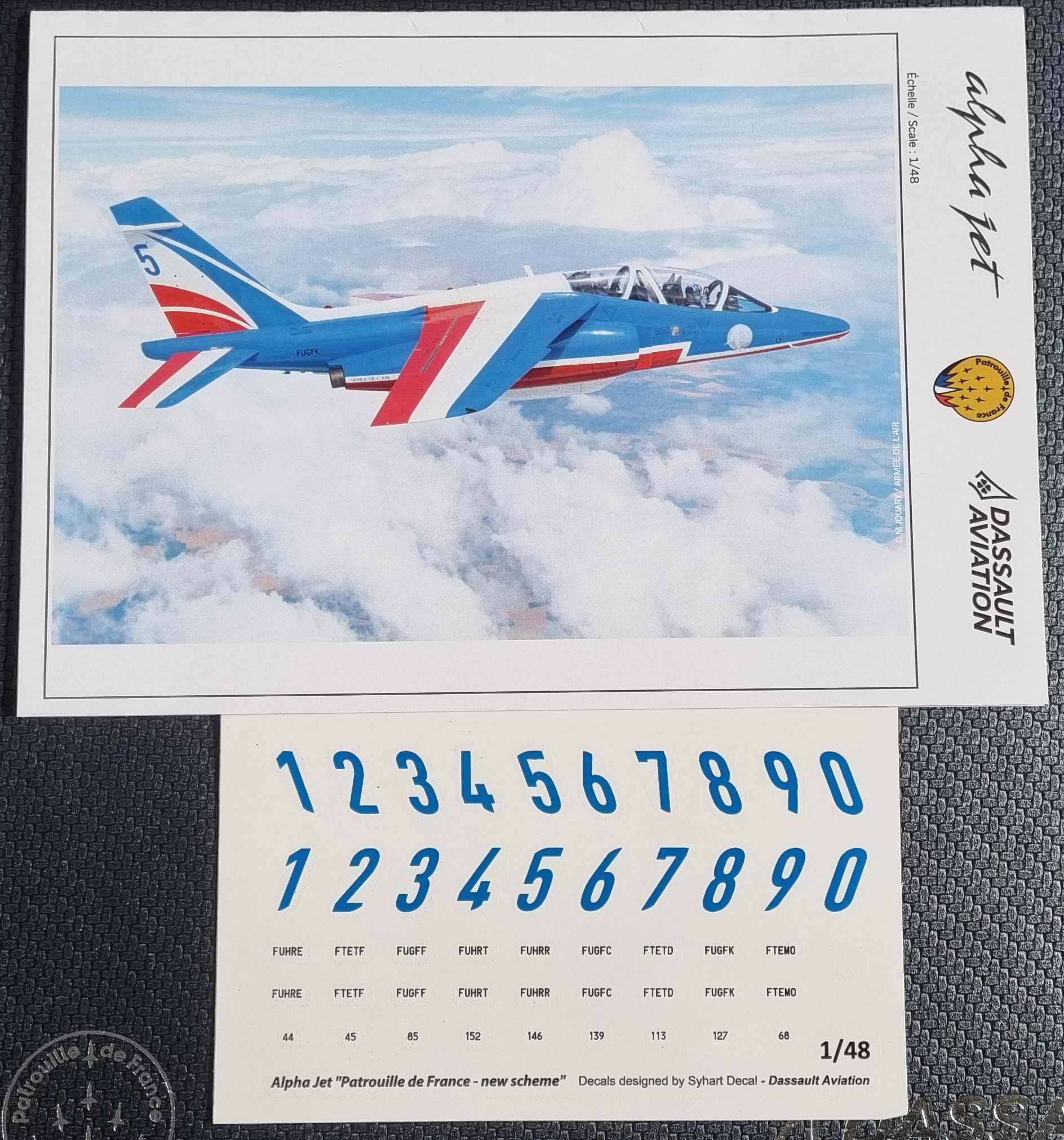 Maquette Avion ALPHAJET Armée de l’Air PAF Aux Couleurs de La Patrouille de France 1/48 DASSAULT AVIATION