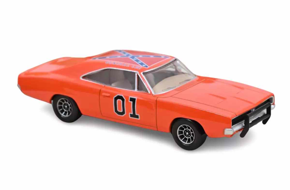 Voiture DODGE Charger 1969 Shérif Fais-Moi Peur en Métal Dukes of Hazzard Général LEE 1/43
