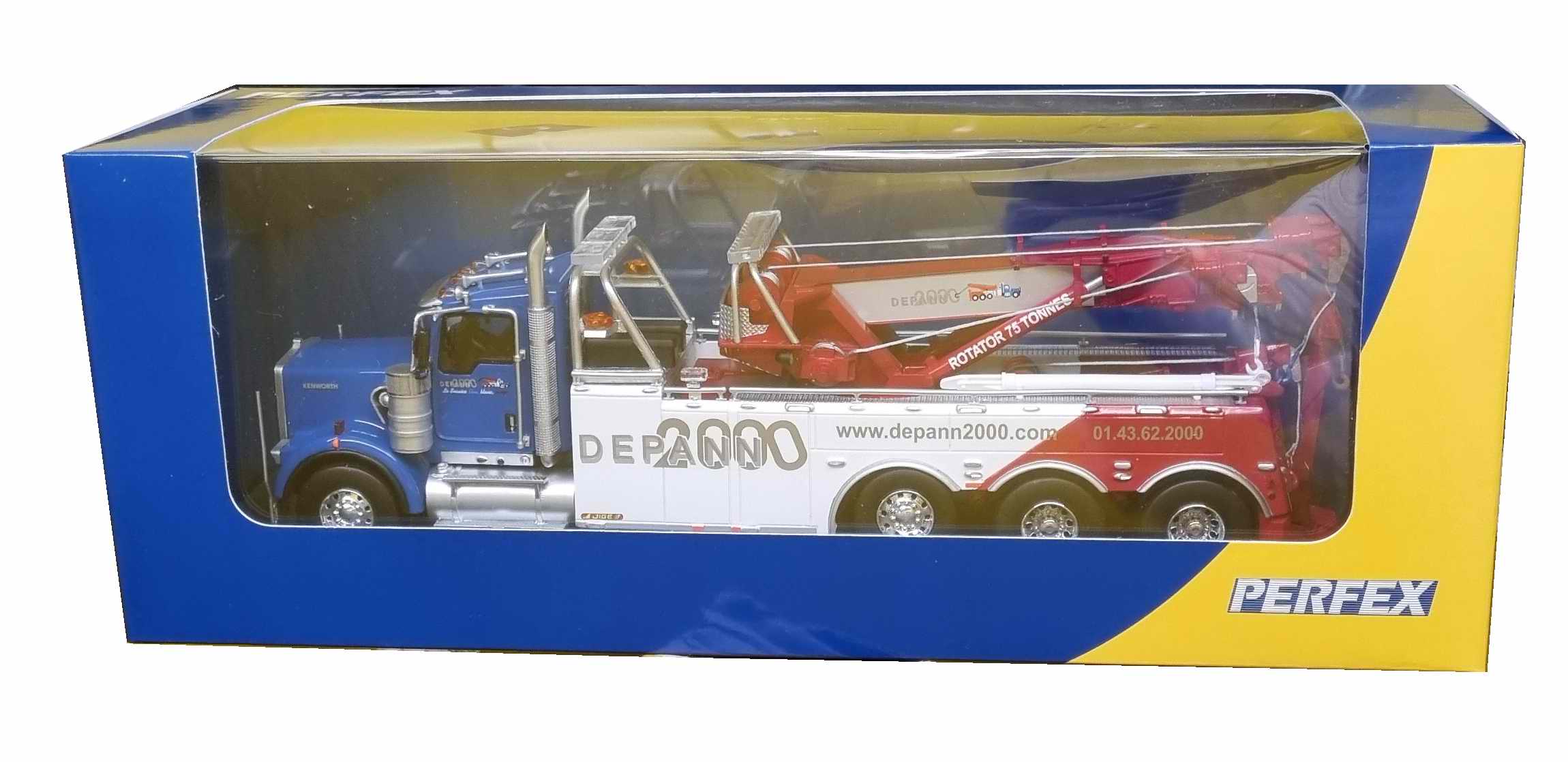 Miniature Camion De Dépannage KENWORTH W900 DEPANNE2000 1/43